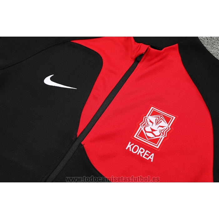 Chaqueta del Corea del Sur 2022-2023 Negro y Rojo